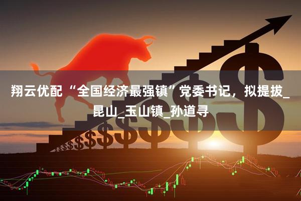 翔云优配 “全国经济最强镇”党委书记，拟提拔_昆山_玉山镇_孙道寻